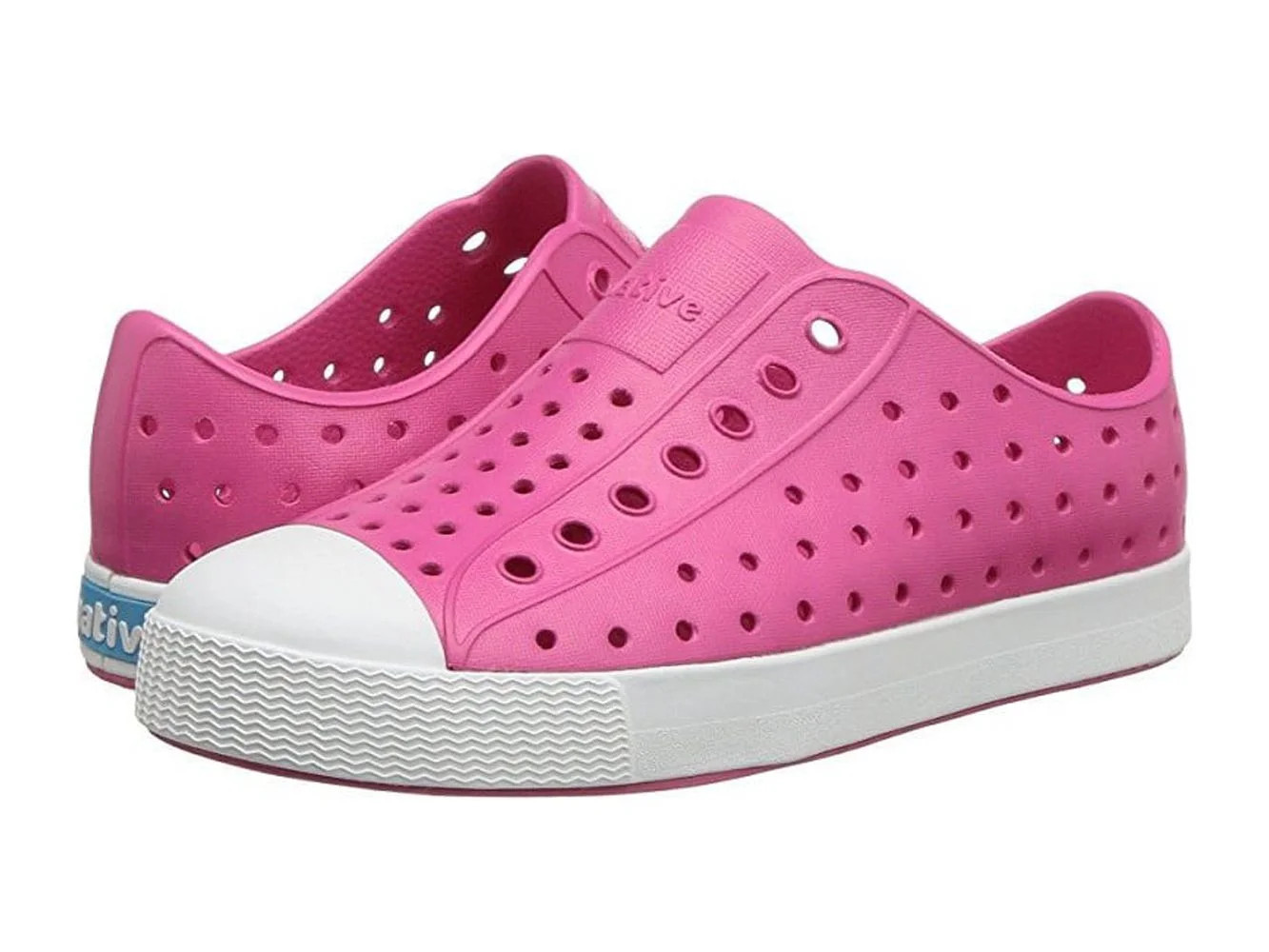 Native Jefferson Kids/Junior Shoes - Hollywood Pink/Shell White - J1 | Walmart (US)