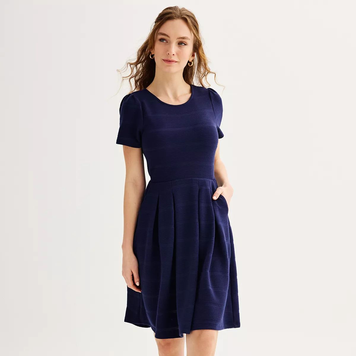 Women's DRAPER JAMES RSVP™ Short Sleeve Knit Tee Mini Dress | Kohl's