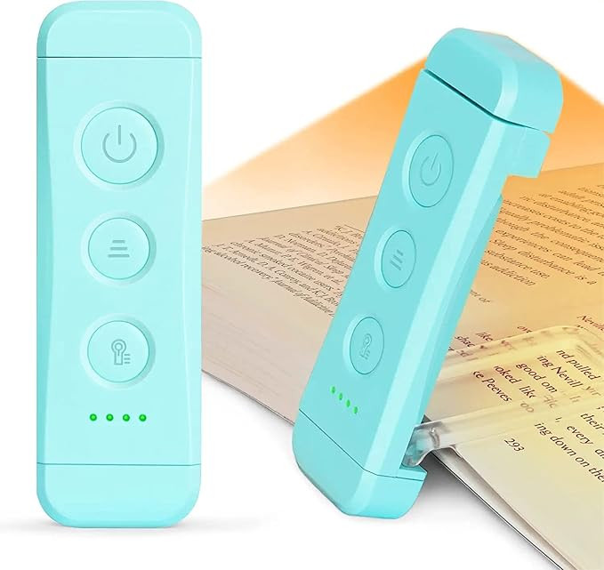 Glocusent USB Rechargeable Book Light for Reading in Bed, Portable Clip-on LED Reading Light, 3 A... | Amazon (US)