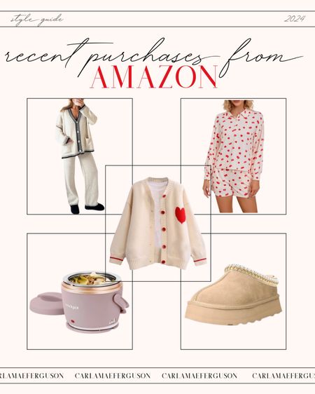 Recent purchases from Amazon 💕

Amazon Valentine’s Day outfit / Ugg look a likes / mini crockpot / lunch ideas / Amazon loungewear / loungewear set 

#LTKSeasonal #LTKGiftGuide #LTKfindsunder100