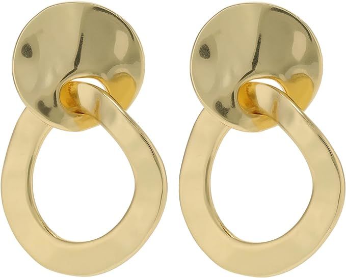 Madewell Circular Earrings Vintage Gold One Size | Amazon (US)