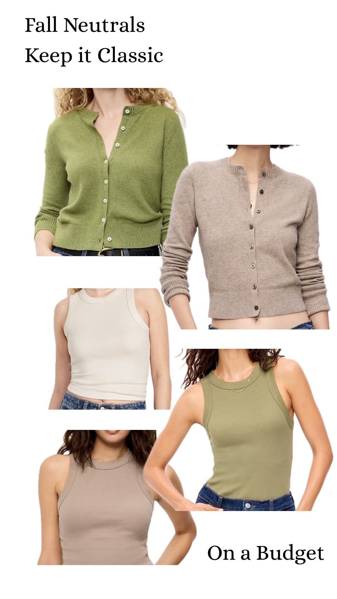 Don’t complicate it… keep it classic and on a budget for fall with these neutrals! Perfect with jeans or a dress pant! Layered for all the seasons ✨

#LTKmomlife #LTKOver40 #LTKSaleAlert
