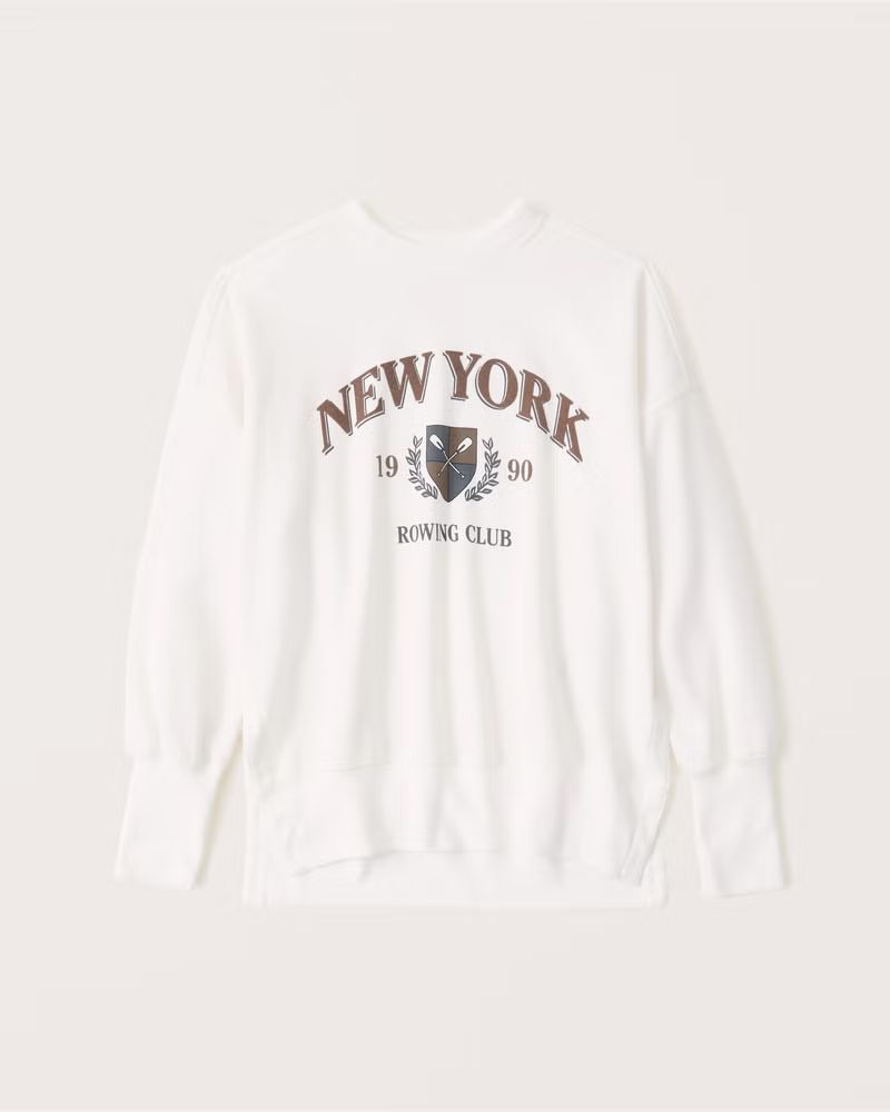 Tunic Varsity Graphic Crewneck Sweatshirt | Abercrombie & Fitch (US)