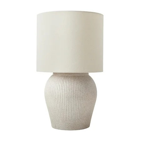 Better Homes & Gardens 21" Raw Sand Table Lamp with Shade | Walmart (US)