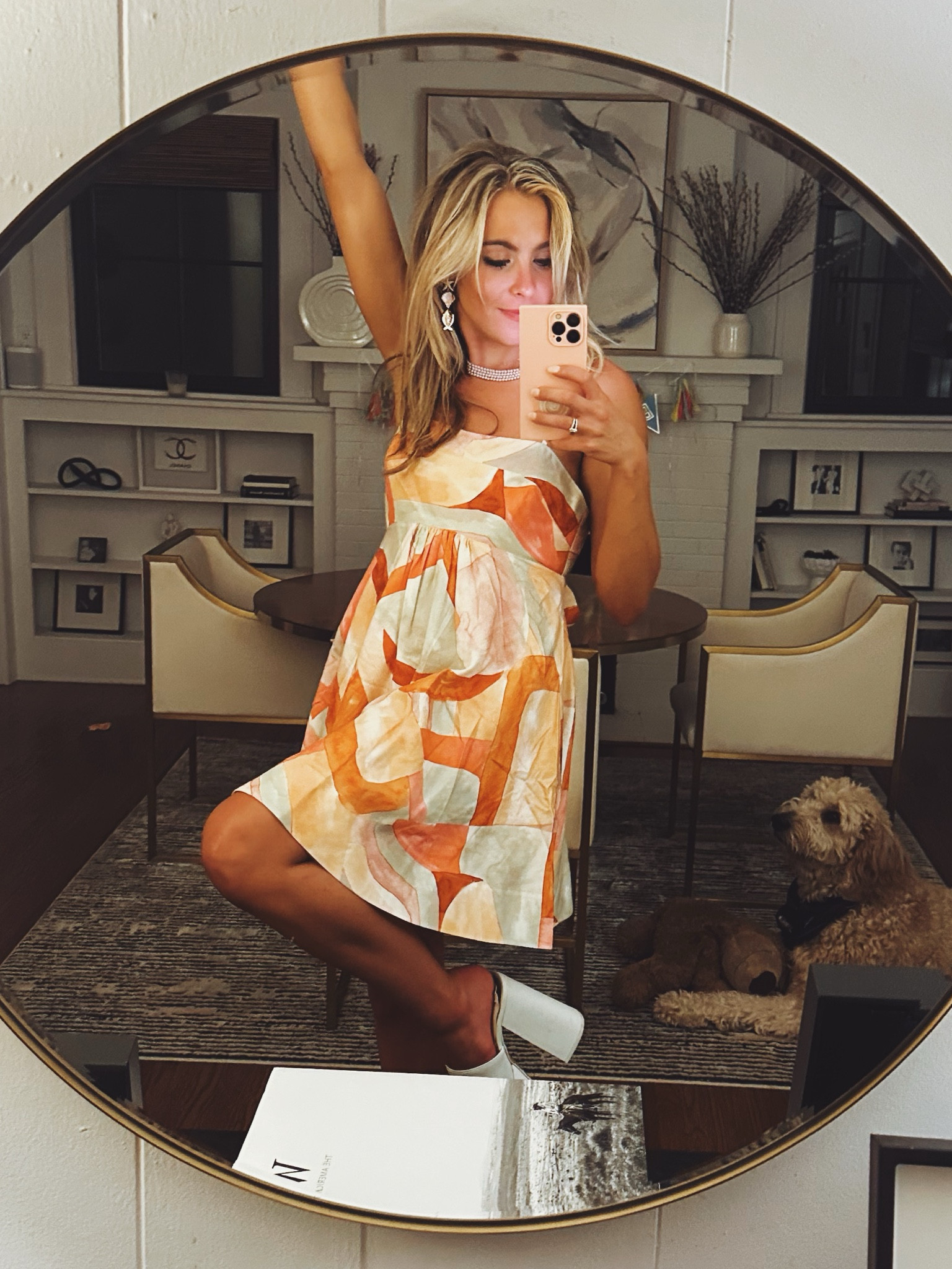 Party dress 🎉 giving palm royale 🐛🍸✨ wearing a size small!