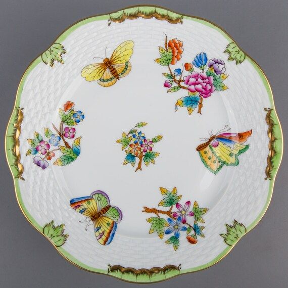 Herend Queen Victoria Dessert Plate #517/VBO III. | Etsy (US)