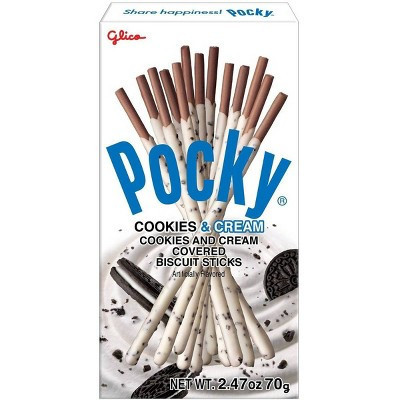 Glico Pocky Cookies & Cream Covered Biscuit Sticks 2.47oz | Target