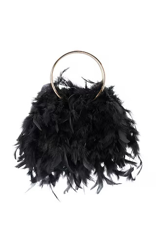 olga berg Willis Feather Bag in Black from Revolve.com | Revolve Clothing (Global)