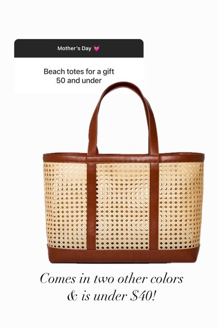 Such a cute beach tote! Comes in other colors & is under $40! 

Loverly grey, Mother’s Day, target 