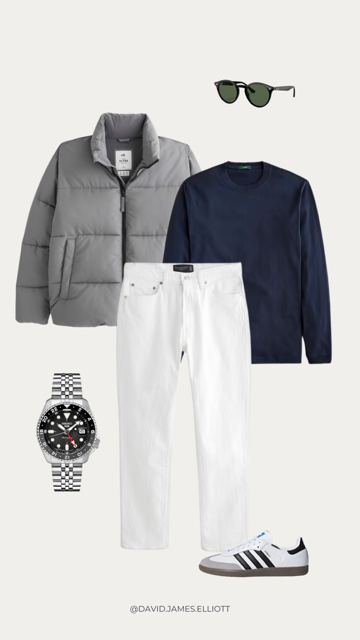 Adidas Samba Men’s Neutral white jeans outfit for winter 

#LTKmens