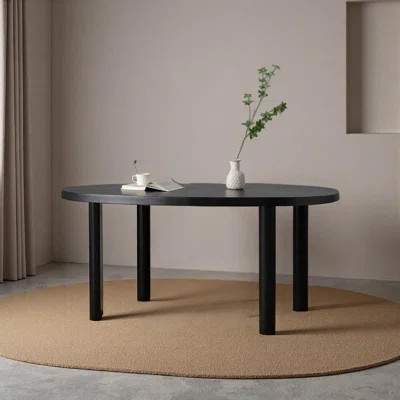 Solid Ash Wood Dining Table with Thickened Top | Wayfair North America