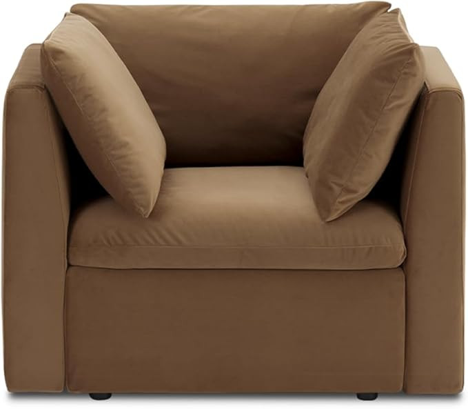 mopio Modern Armchair with Storage and Fully Removable Covers, Deep Seat Accent Chair for Living ... | Amazon (US)