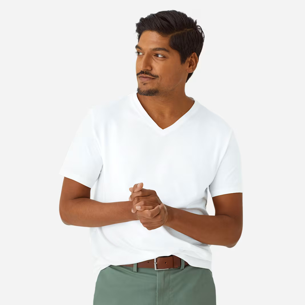 Men's Pima Cotton V-Neck T-Shirt | Bombas