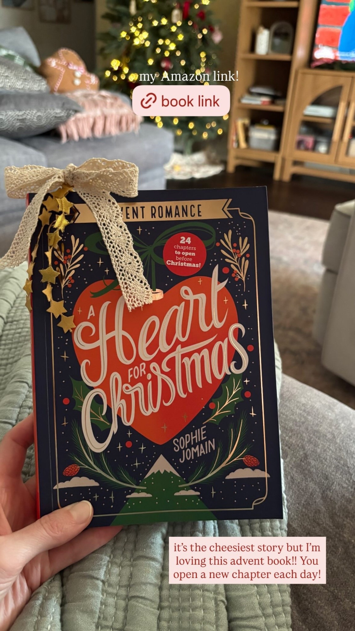 it’s the cheesiest story but I’m loving this advent book!! You open a new chapter each day! It’s so fun!
A heart for Christian’s advent book!

#bookishgifts #bookgifts 

#LTKGiftGuide #LTKHoliday