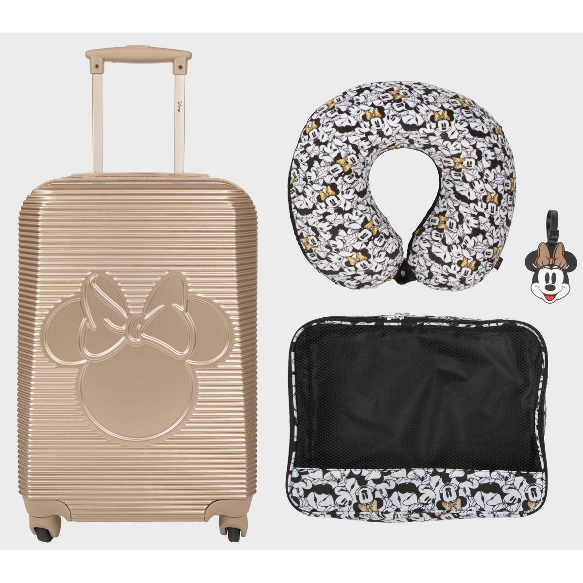 Disney Kids' Minnie Mouse 4pc Hardside Luggage Set | Target