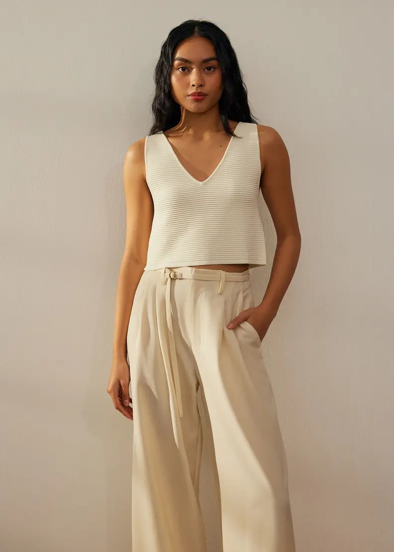 Reversible Boxy Crop Knit Top | Love, Bonito USA