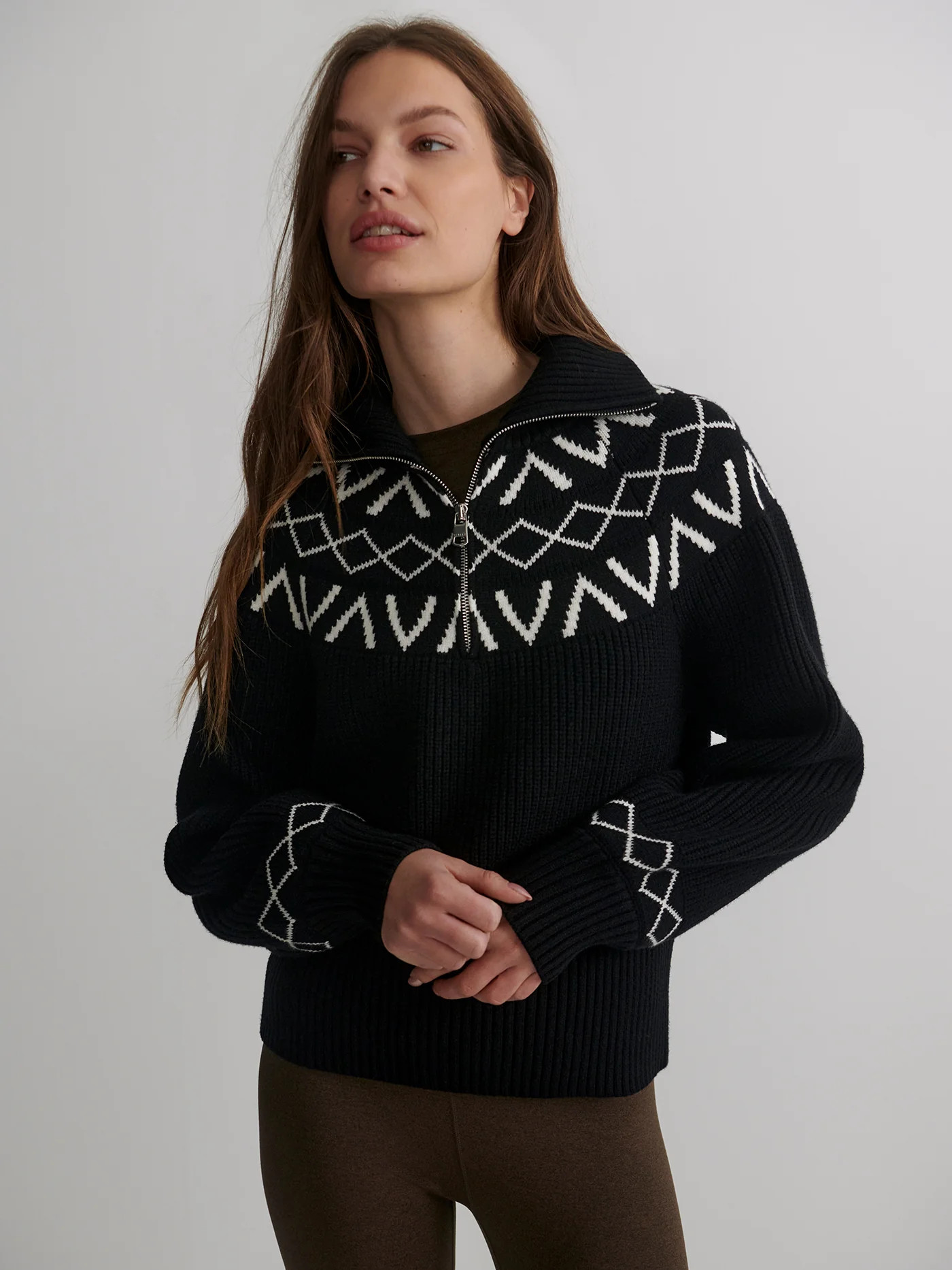 Sigrid Fairisle Half-Zip Knit | Varley US