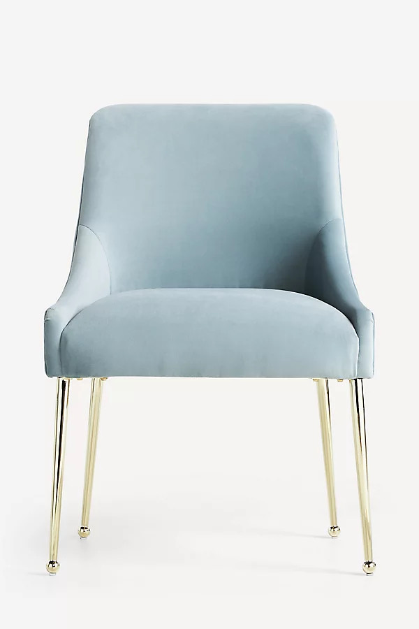 Elowen Performance Velvet Dining Chair | Anthropologie (US)