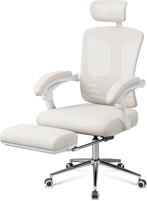 DEVAISE Ergonomic Mesh Office Desk Chair with Footrest, Comfrotable Big and Tall Reclining Comput... | Amazon (US)