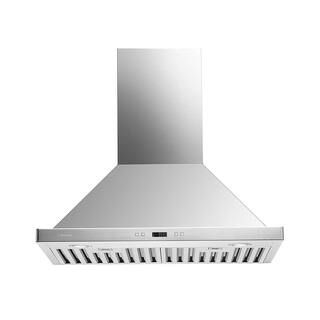 Cavaliere 30 in. Convertible Wall-Mounted Range Hood in Stainless Steel SV218B2-30-LED - The Home... | The Home Depot