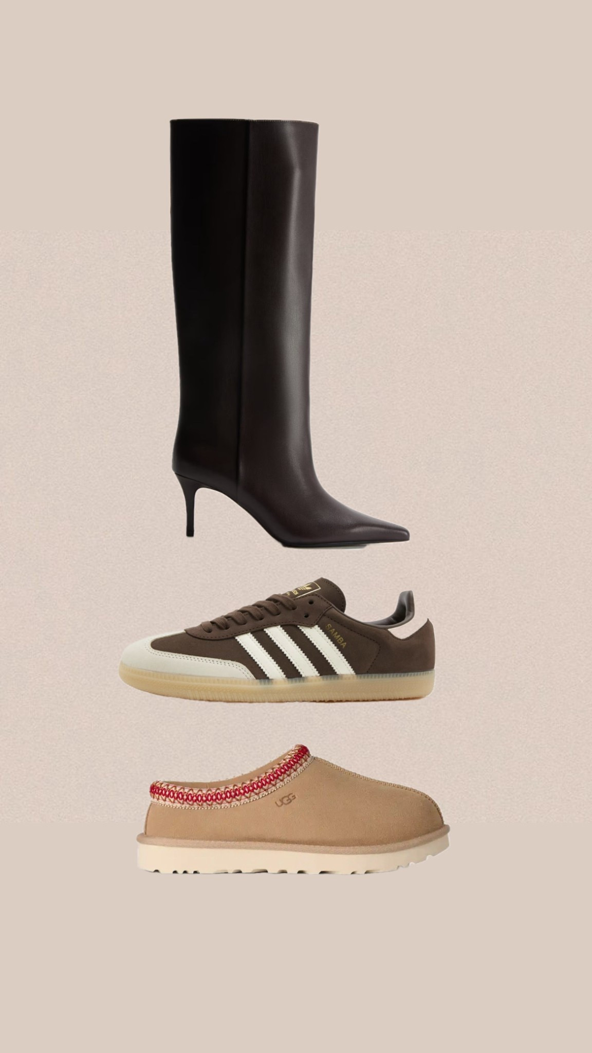 Shoes of the autumn season. 

Brown boots / knee high / samba / Ugg

#LTKshoes #LTKautumn #LTKstyletip