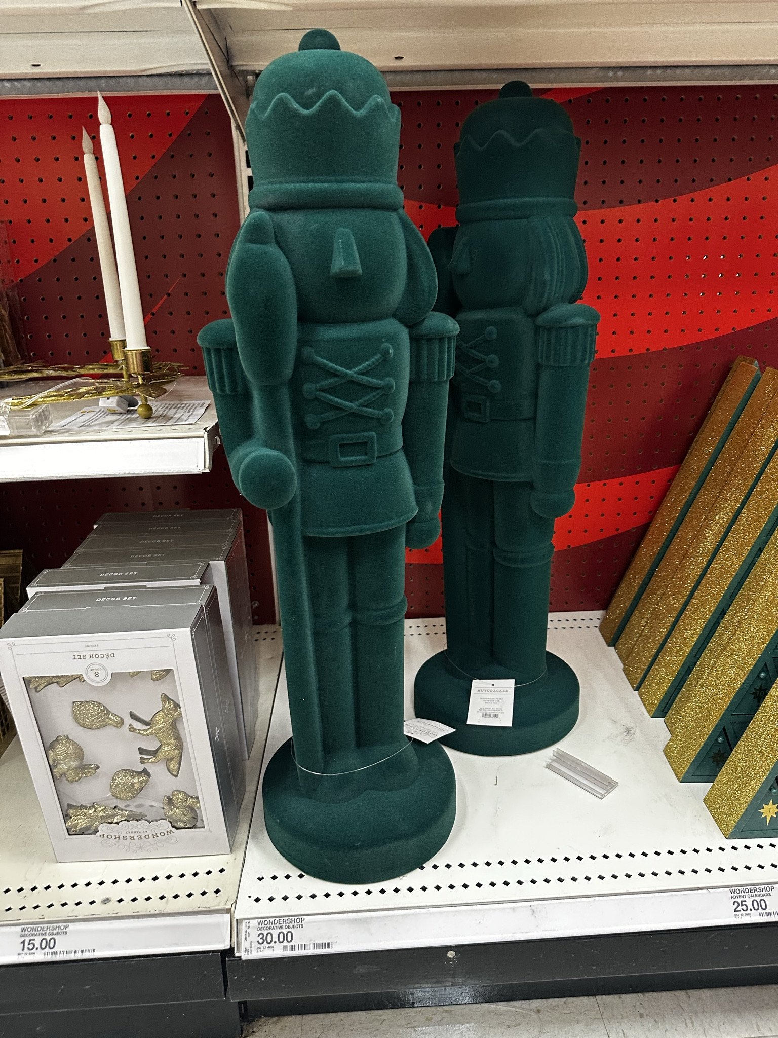 Target flocked nutcrackers 