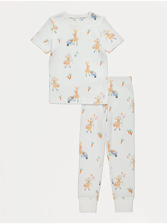 White Easter Matching Family Kids Pyjamas | George