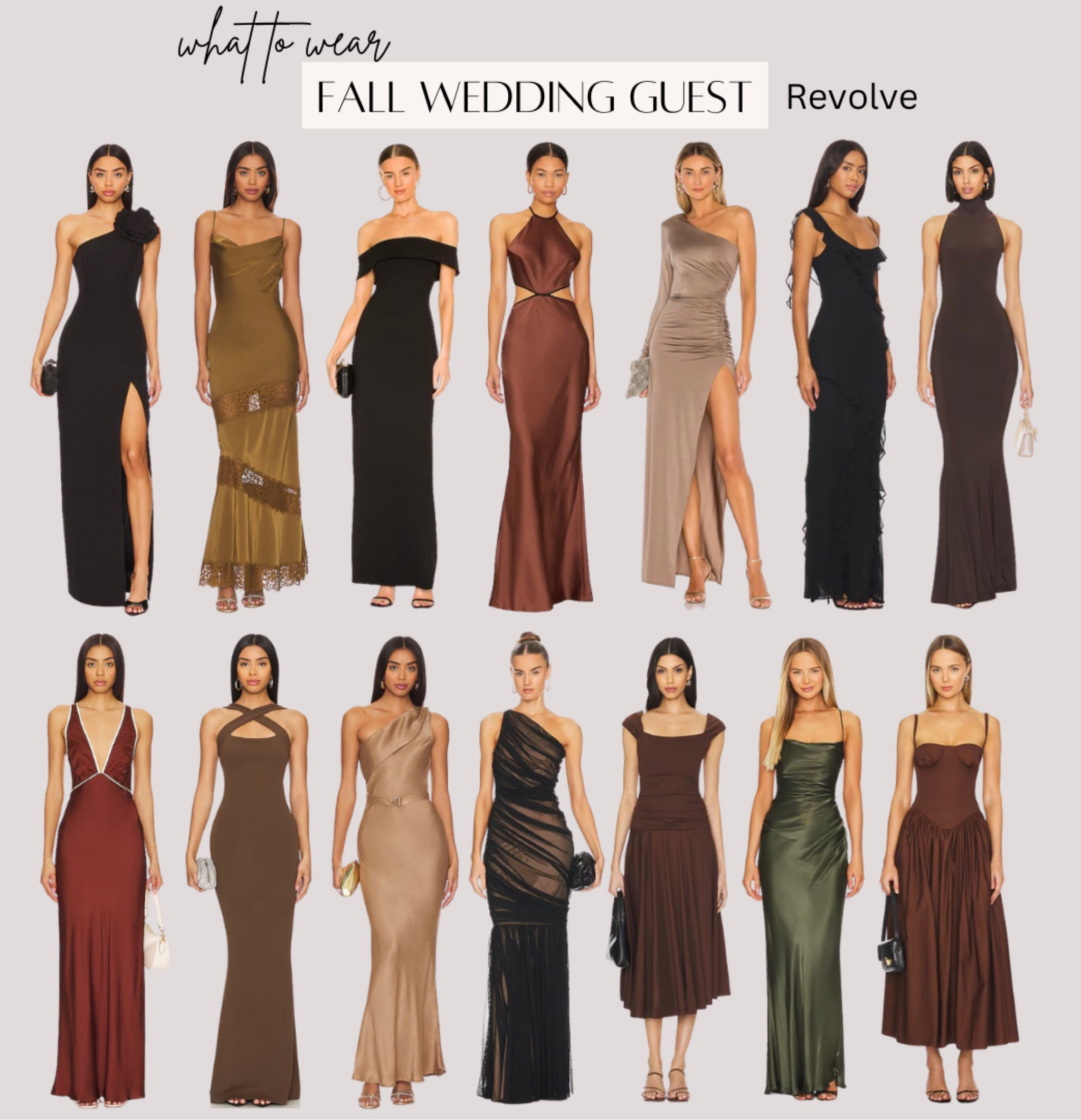 Fall Wedding Guess / Revolve Dresss 

gown, formal party, winter wedding, brown dress, black dress, maxi dress, midi dress 

#LTKStyleTip #LTKWedding #LTKParties