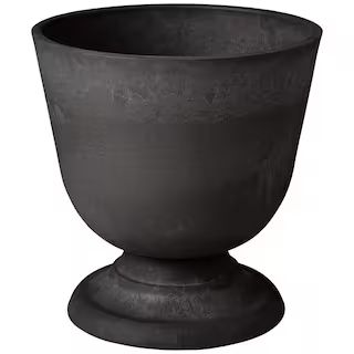 Arcadia Garden Products Classical 15 in. x 15 in. Black PSW Urn-BC38BK - The Home Depot | The Home Depot