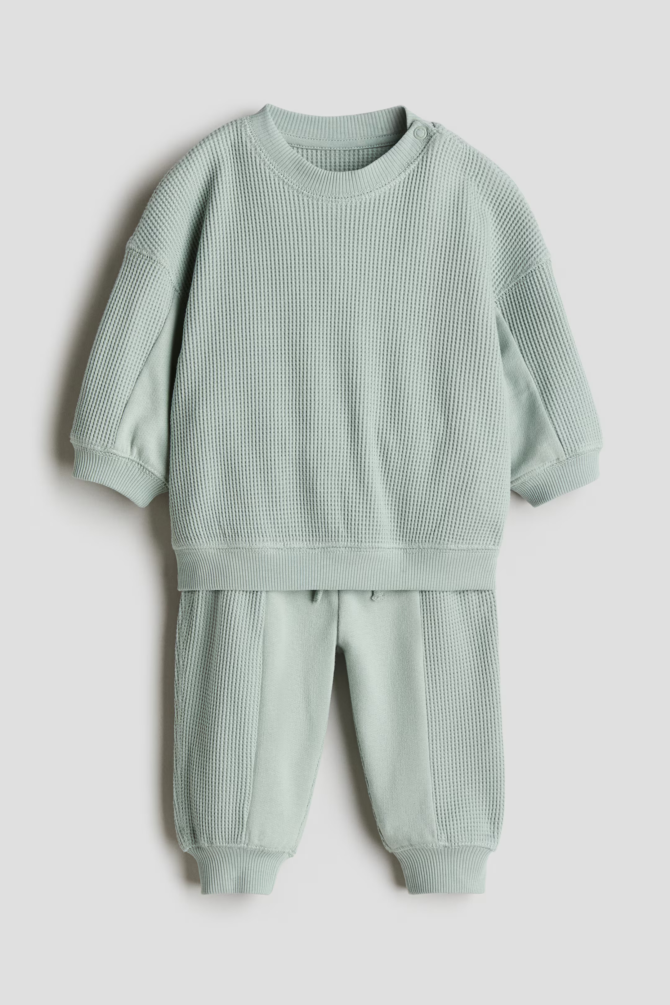 2-piece Waffled Cotton Set | H&M (US + CA)