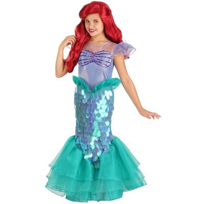 HalloweenCostumes.com X Large Girl Little Mermaid Ariel Girl's Costume, Green/Purple | Target