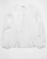 AE Long-Sleeve Breezy Boho Blouse | American Eagle Outfitters (US & CA)