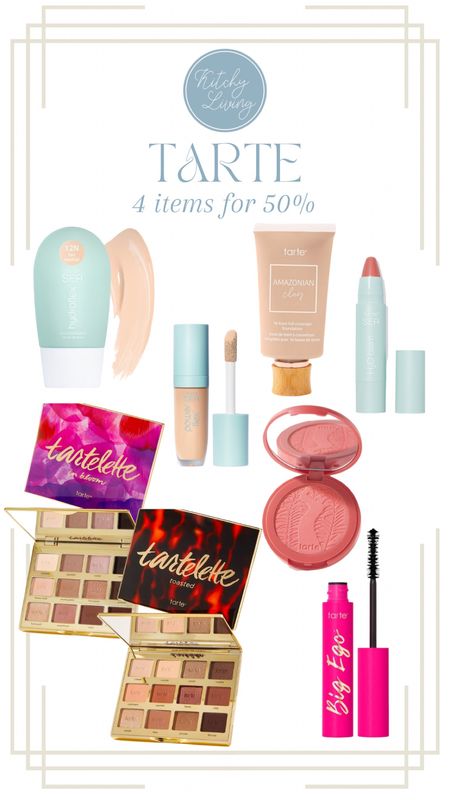 Tarte SALE: 4 items for 50% retail price! Eyeshadow palettes for less than $25 #tartecosmetics #cleanbeauty #crueltyfreebeauty 

#LTKunder50 #LTKbeauty #LTKsalealert