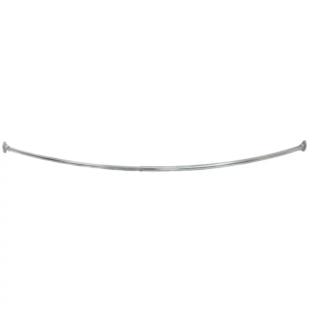 Design House 55-in to 63-in Polished Chrome Tension Single Curve Adjustable Shower Curtain Rod | 533604 | Lowe's