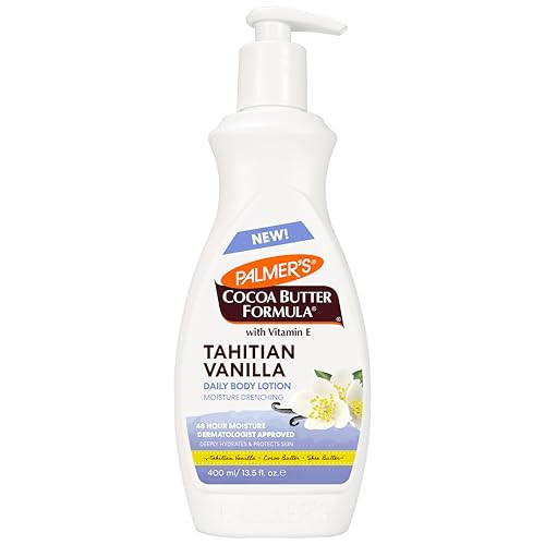 Palmer's Cocoa Butter Formula Tahitian Vanilla Body Lotion, 13.5 Oz, Daily Moisturizing Lotion for Dry Skin with Shea Butter & Vitamin E, Hydrates & Protects, Helps Provide 48-Hour Deep Moisture | Amazon (US)