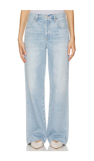 Citizens of Humanity Annina Petite Wide Leg Jeans in Denim-Light. - size 29P | Revolve Clothing (Global)