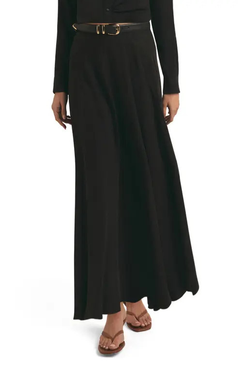 Favorite Daughter The Classy Maxi Skirt in Black at Nordstrom, Size X-Large | Nordstrom