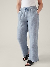 Retreat Linen Wide Leg Pant | Athleta