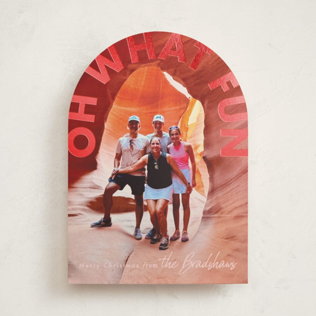 "bold fun" - Customizable Foil-pressed Holiday Cards in White by Karidy Walker. | Minted