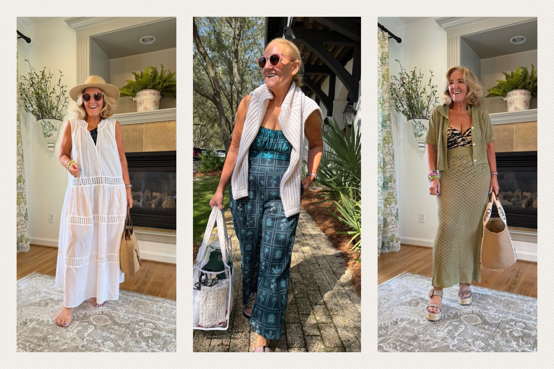 Favorite swimsuits and coverups 
Loft suits and coverups size medium 
Vetchy suit size large 
Amazon coverup size medium 
Jelly tote use code NANETTE20
Erik javits tote code NANETTE stacks on top of the sale 
20% off my bracelet stack code NANETTE20

#LTKSwim #LTKTravel #LTKOver40