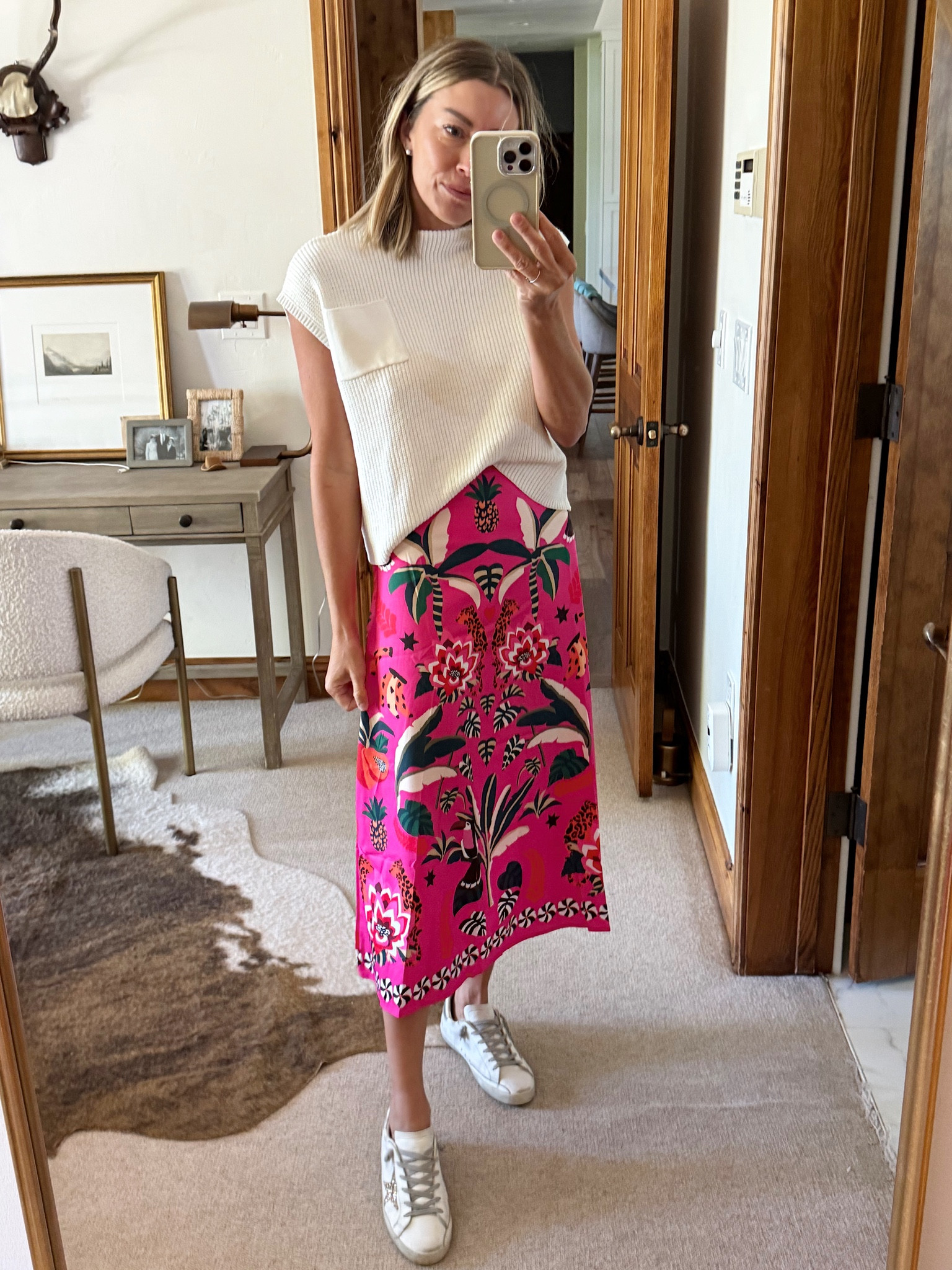 Amazon sweater & skirt 🤍🤍 I’m wearing a S in both 

#LTKFindsUnder50 #LTKStyleTip