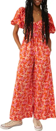 Amy Floral Cotton Jumpsuit | Nordstrom