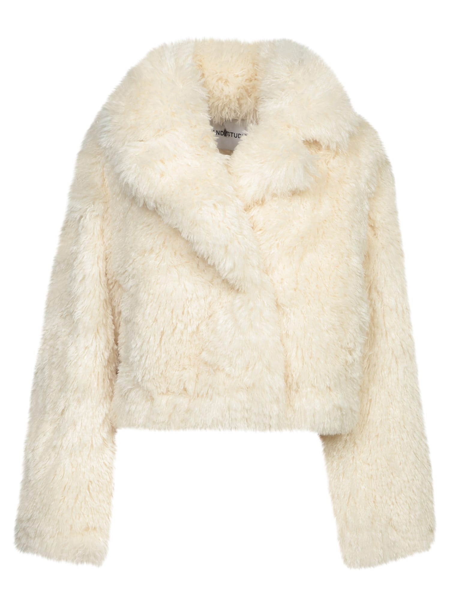 STAND STUDIO White Faux Fur Jacket | Italist.com US