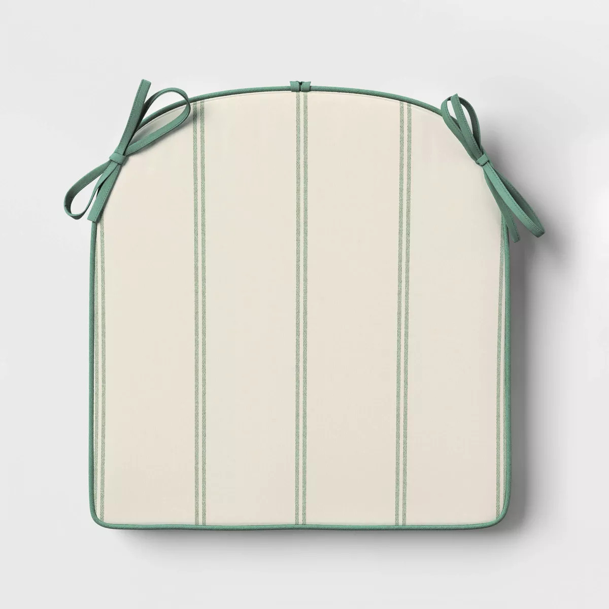 17.5"x18" Striped Curved Outdoor Chair Seat Cushions Cream - Threshold™ designed with Studio Mc... | Target