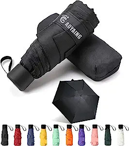 GAOYAING Mini Travel Umbrella Sun&Rain Lightweight Small and Compact Suit for Pocket Parasol with... | Amazon (US)