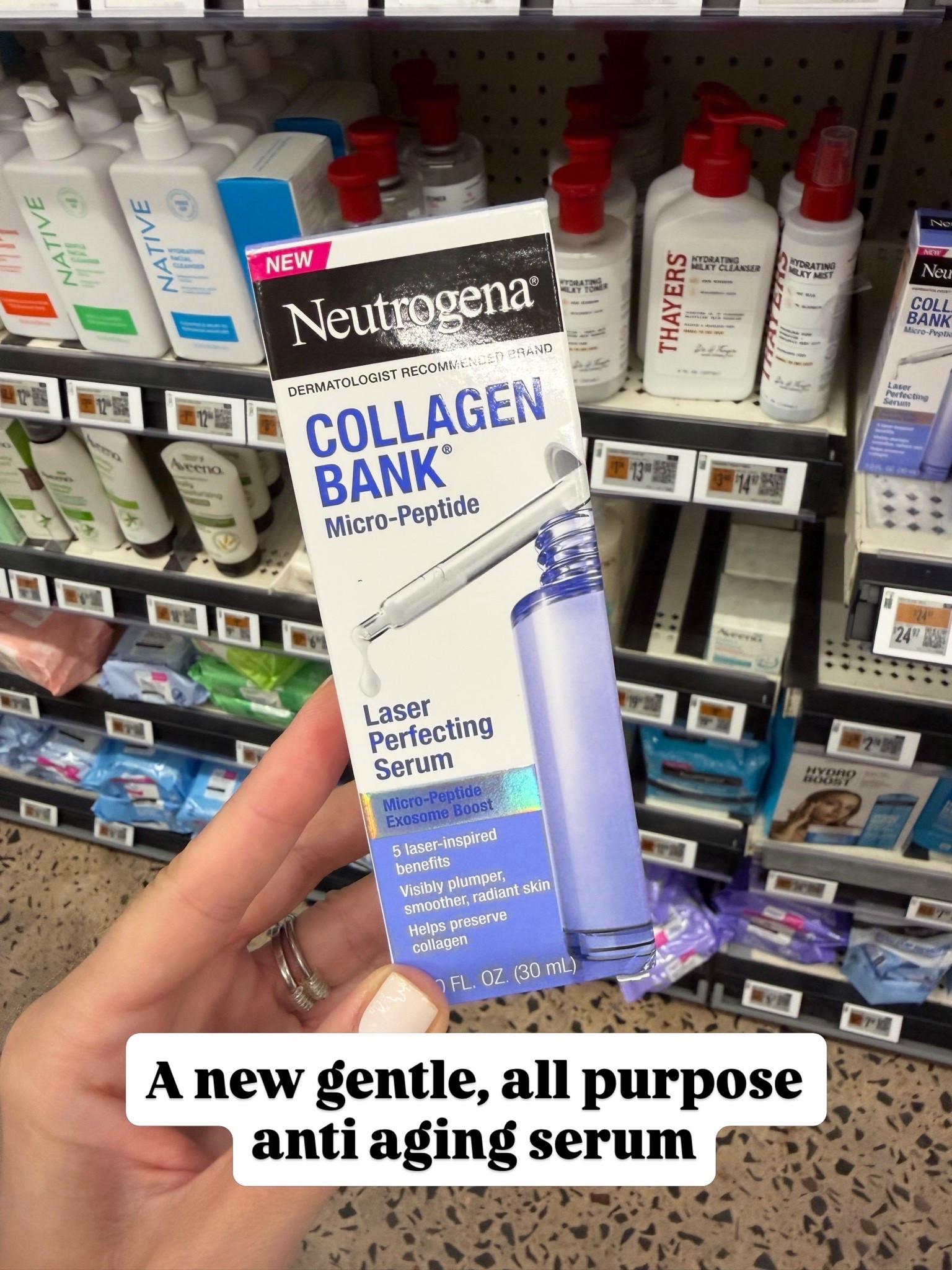 New from Neutrogena, the Collagen Bank Micro-Peptide Laser Perfecting Serum. I haven’t tried it yet, but the formula sounds interesting and I’m definitely curious to see how it works for my skin. #walmartbeauty

#LTKBeauty