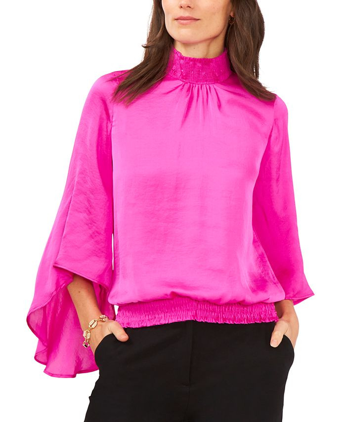 Smocked Blouson Top | Macys (US)