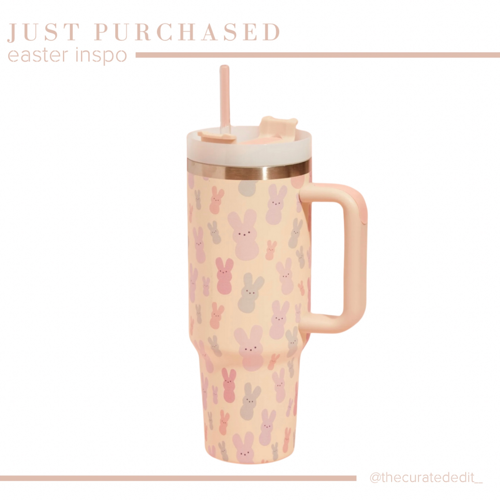 This adorable Easter Bunny Peep Stanley-Inspired water tumbler is ADORABLE and on sale for over 68% Off — just bought 2 to hold on to for next year for my girls Easter Baskets! 🐰

#stanley #easterbasket #easter #easterideas #easterbasketinspo #water #tumbler #teengifts #teengirls 

#LTKsalealert #LTKhome #LTKSeasonal