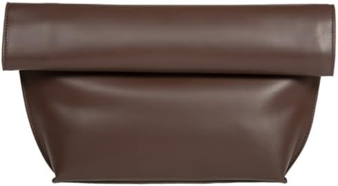 JNB Faux Leather Oversize Foldover Clutch | Amazon (US)