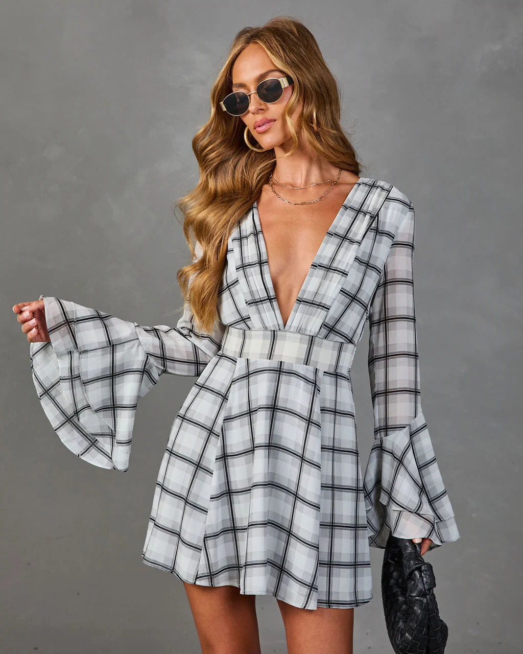 City Brunch Plaid Mini Dress | VICI